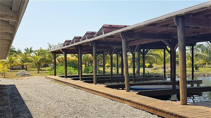 Listing ID: URE0367, Blue Bayou Utila, Bay Islands, HN - Boat Slip and Garage at the Palms, Photo #