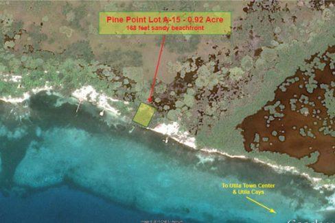 Listing ID: URE0589, Pine Point Utila, Bay Islands, HN - .85 Acre Beachfront At Pine Point (Lot A-15), Photo #