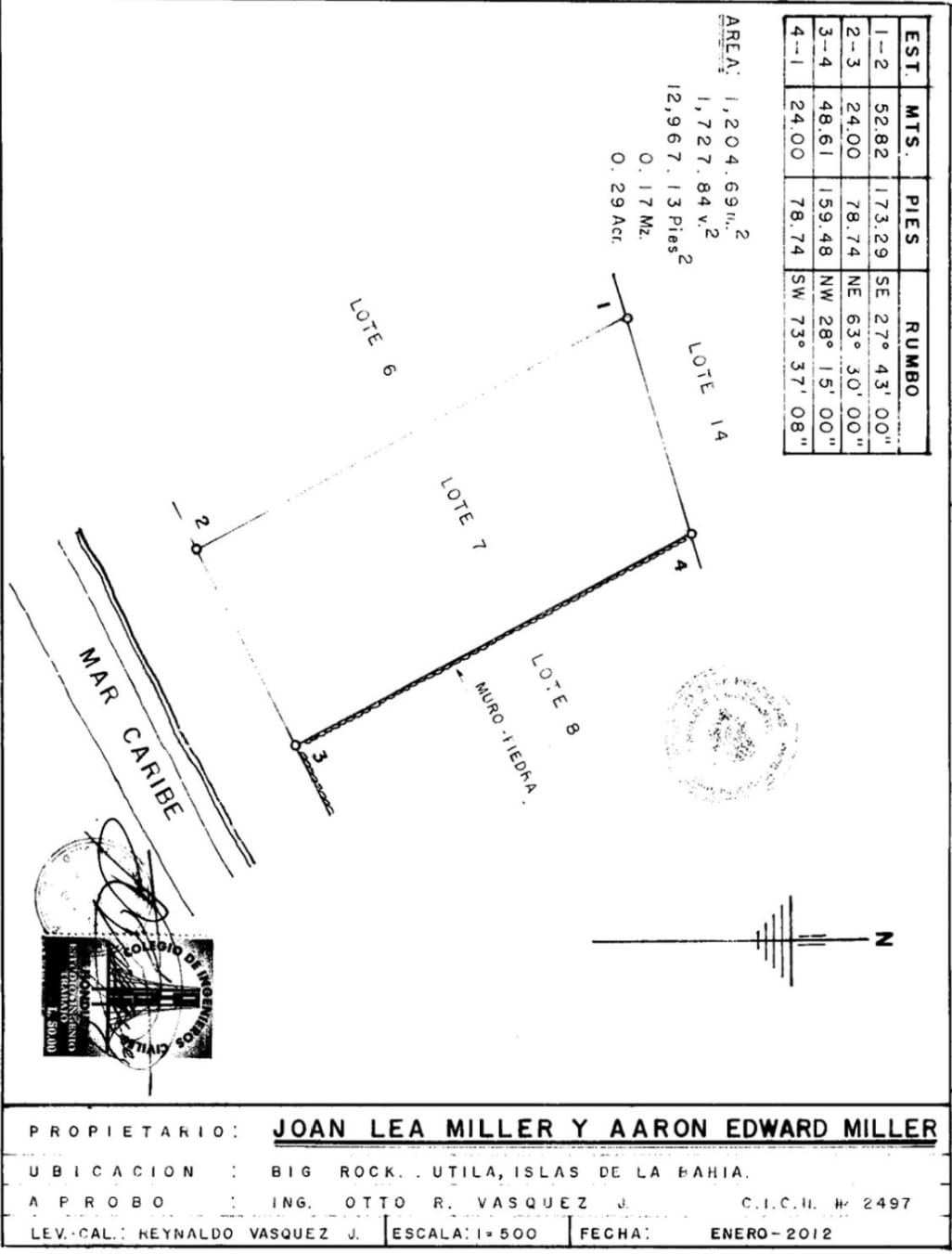 Listing ID: URE0691, Big Rock Utila, Bay Islands, HN - Big Rock oceanfront and back Lot with covered boat slip with bodega, Photo #