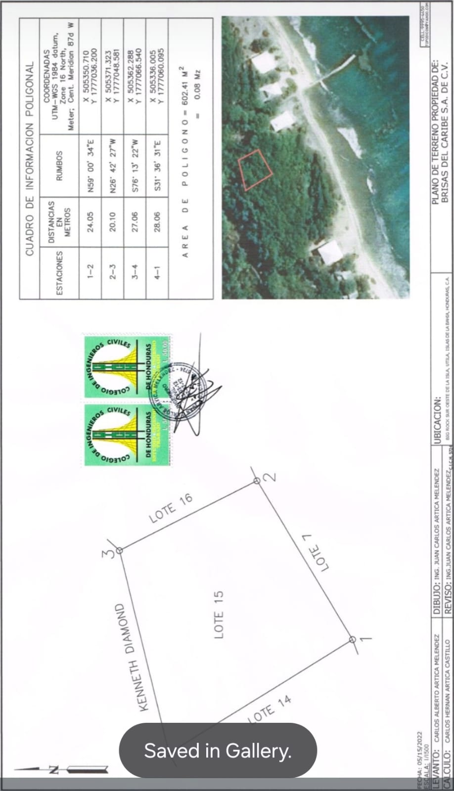 Listing ID: URE0691, Big Rock Utila, Bay Islands, HN - Big Rock oceanfront and back Lot with covered boat slip with bodega, Photo #