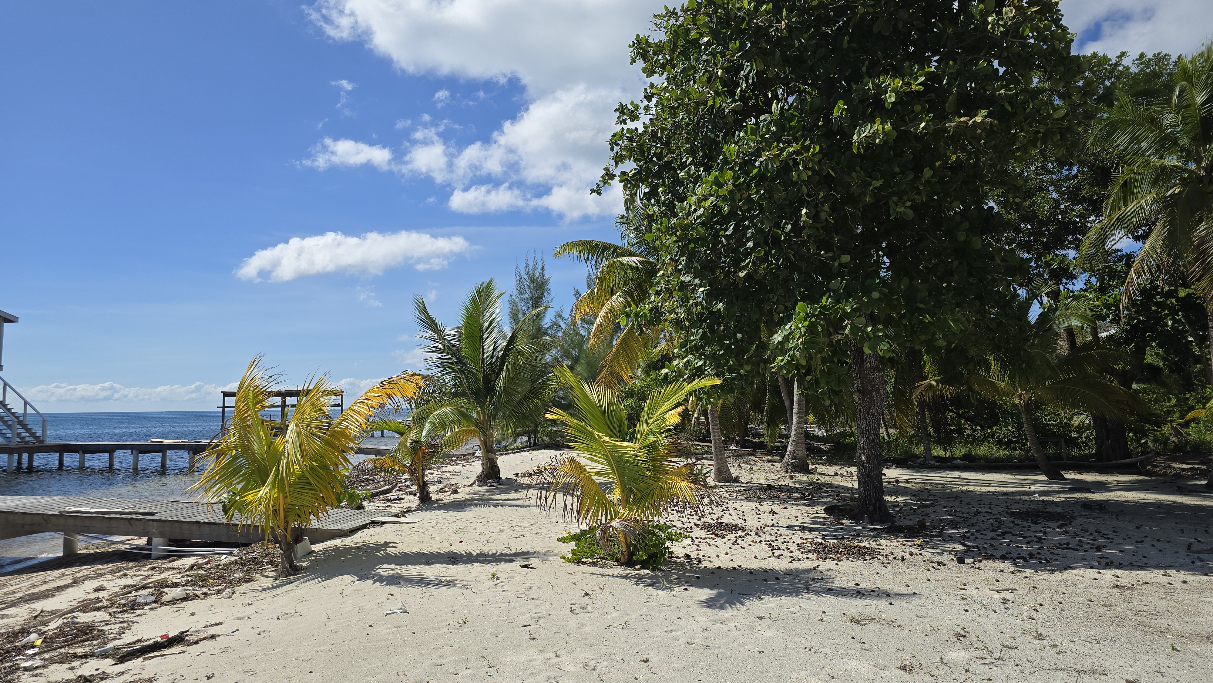 Listing ID: URE0693, Holland Beach Utila, Bay Islands, HN - Oceanfront property with small bodega and boat dock, Photo #